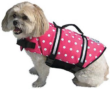 Paws aboard pp1300 des dog life jkt pink dot s