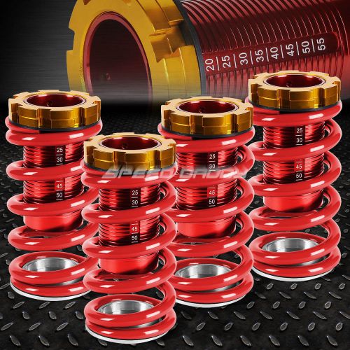 1-4&#034; lowering scaled suspension coilover red spring for 88-00 civic eg ej ek/dc