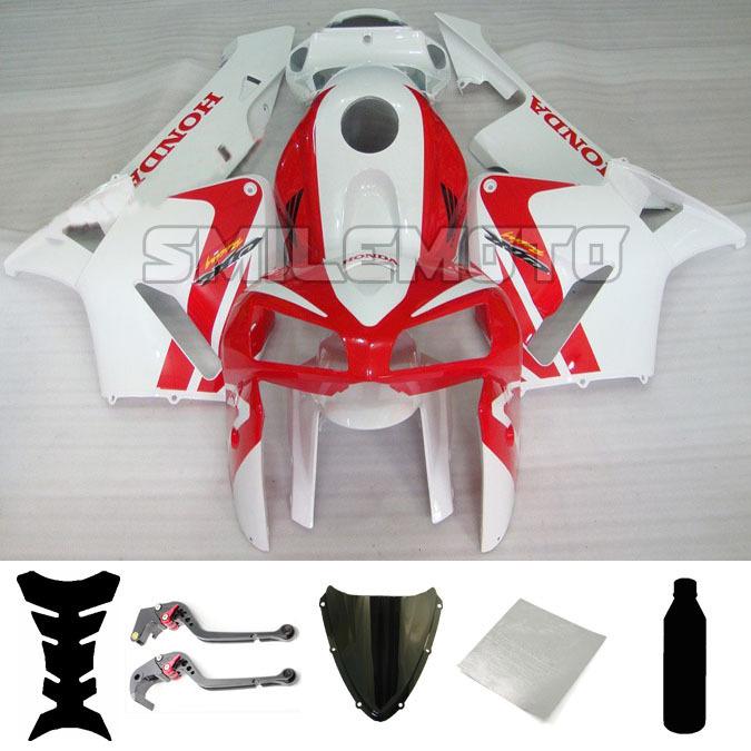 Bundle injection fairing windscreen levers for honda 2005 2006 cbr 600 rr f5 pbo