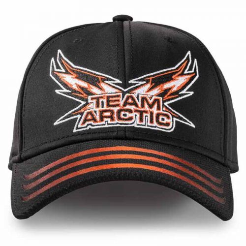 Arctic cat team arctic performance baseball cap hat - black / orange - 5253-135