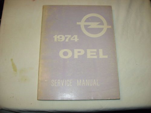 1974 opel 1900 original factory service manual repair shop