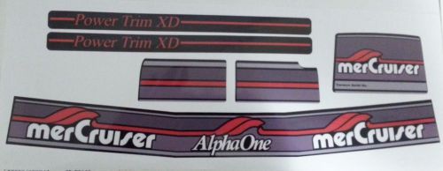 Mercruiser the new 2016 alpha one  gen.two decals w/red rams sticker set