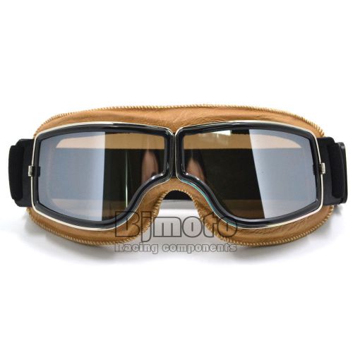 Aviator cruiser motorcycle scooter goggles glasses vintage eyewear helmet biker
