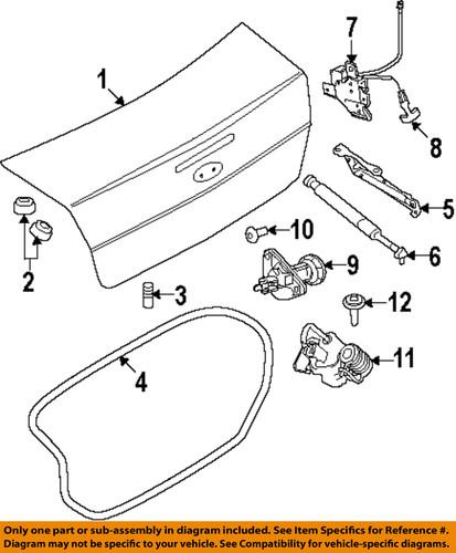 Ford oem 8s4z5443720a trunk lid-weatherstrip