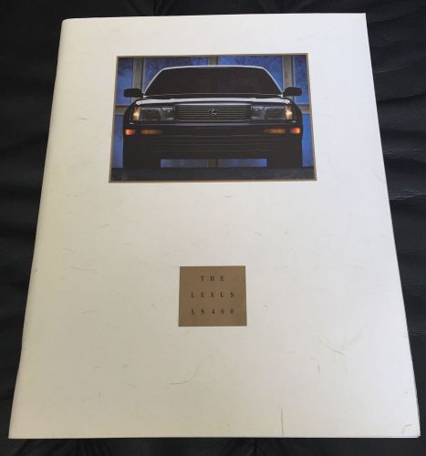 1992 lexus ls400 large prestige original dealer sales brochure prospekt