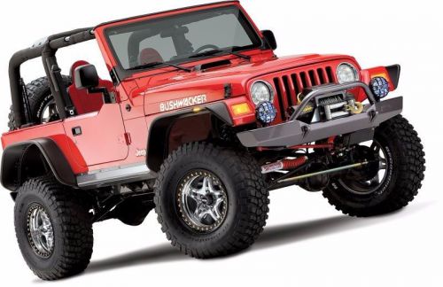 Bushwacker flat style fender flare set of 4 - 1999 jeep wrangler 10920-07