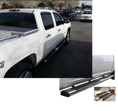 01-13 silverado sierra crew cab 5&#039;&#039; oval running board side step oe style pair