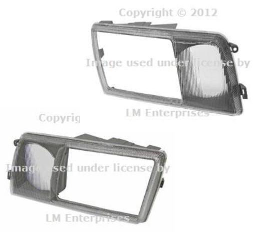 Mercedes uro parts headlight door set l + r 300sdl 300se 420sel 560sel 350sdl