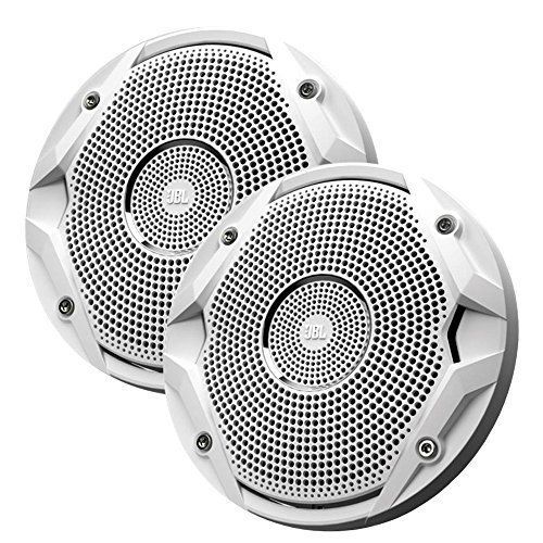 New jbl ms6510 6.5&#034; inch dual cone marine outdoor stereo speakers - (pair) white