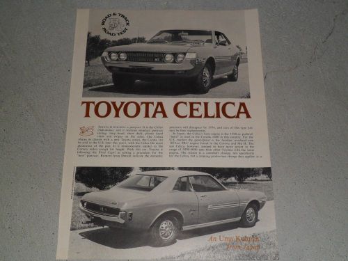 1971 toyota celica ad / article