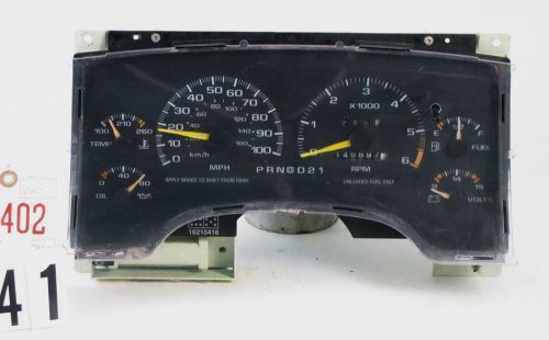 94 1994 95 96 97 chevy s10 blazer instrument cluster gauges speedometer 146k