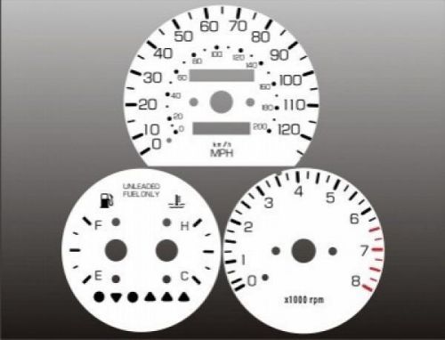 White face gauge kit fits 1998-2000 kia sportage dash instrument cluster 98-00