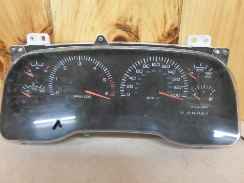 2001 dodge 1500 pickup speedometer cluster (in kph)