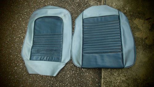 1967 mustang coupe blue standard seat upholstery -one bucket set and rear set