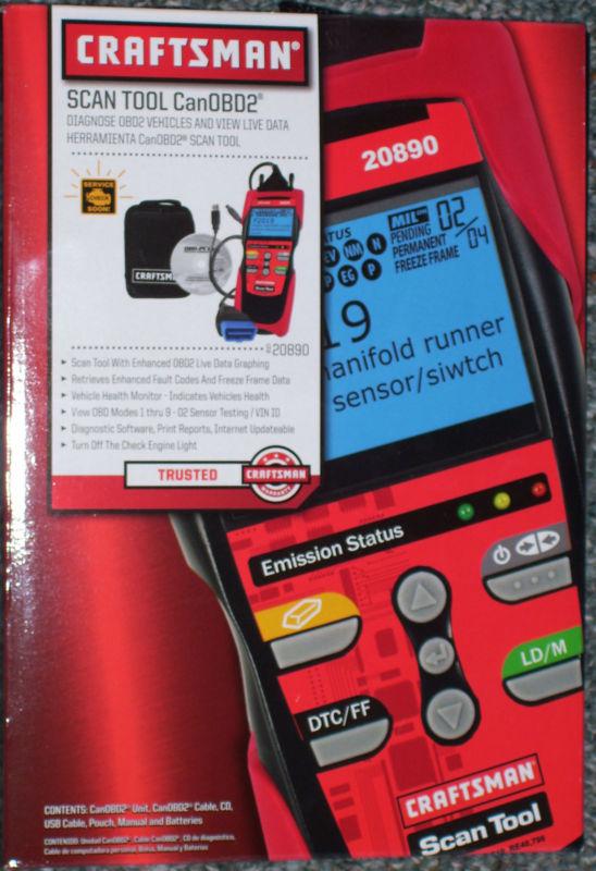 Craftsman 20890 canobd2 scan tool new never used 
