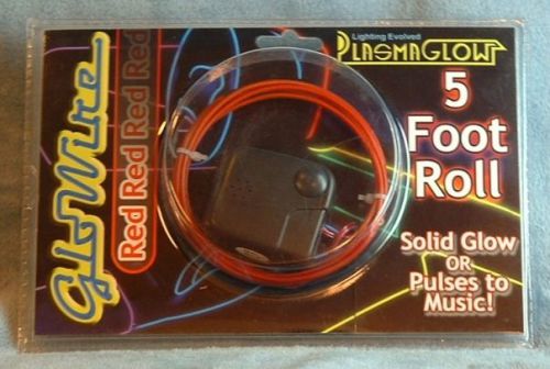 5 foot red neon glowire plasmaglow auto lighting glow solid or pulse mode