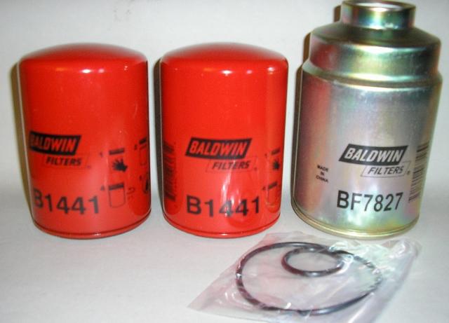 Duramax 6.6l  diesel oil filter fuel filter kit – baldwin brand