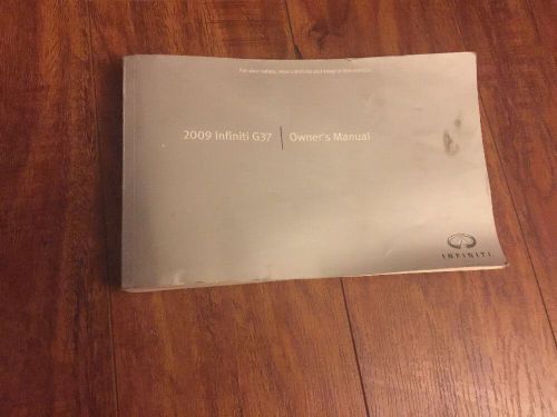 2009 infiniti g37 owners manual