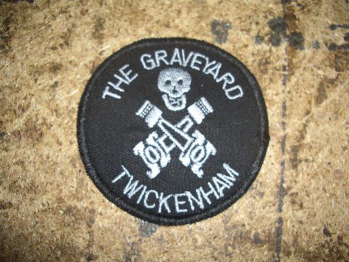 The graveyard twickenham dennis heath motorcycle patch bade 59 club cafe racer