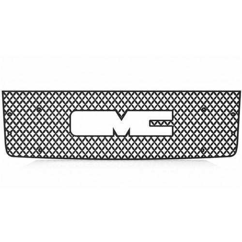 Gmc sierra ld 07-10 black diamond mesh front metal grille trim cover insert