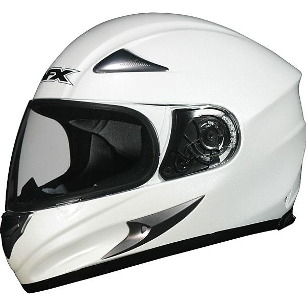 Afx fx-90 species solid pearl white helmet