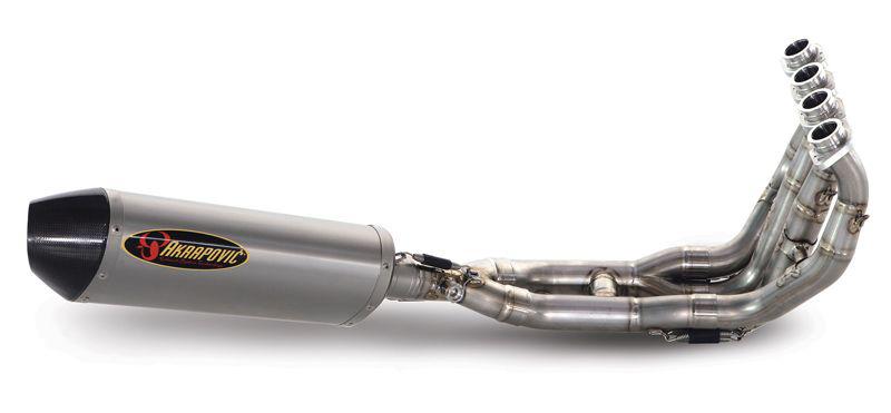 Akrapovic evolution 4:2:1 full exhaust system ti/ti/ti/cf for yam yzf-r6 06-07