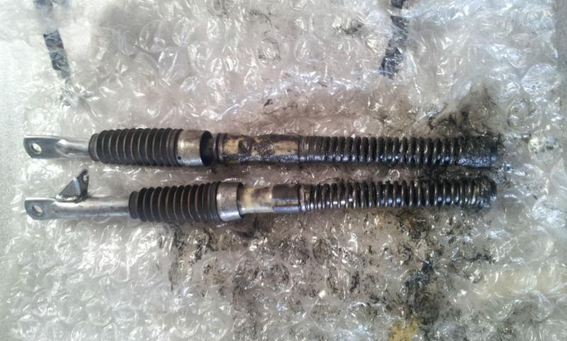 1974 honda z50 k5 stock fork legs assembly left + right. bbr springs