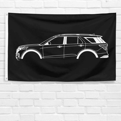 For ford explorer 2020 enthusiast 3x5 ft flag dad grandpa birthday gift banner