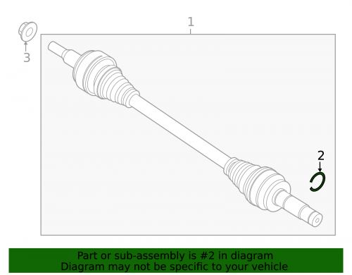 Genuine ford drive axle lock ring l1mz-3b498-f