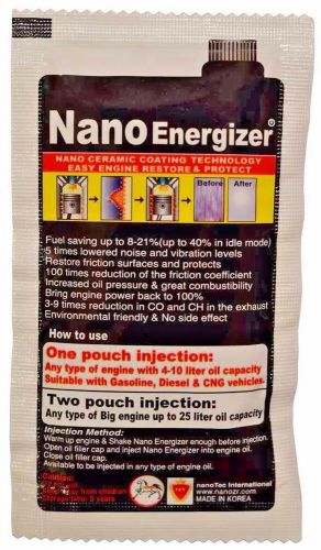 Nano energizer oil additive 1pc - protect your car/motorbike engine, save fuel