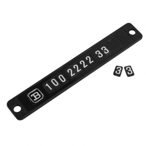 1x (bright magnetic temporary parking card phone number card plate wi2397-