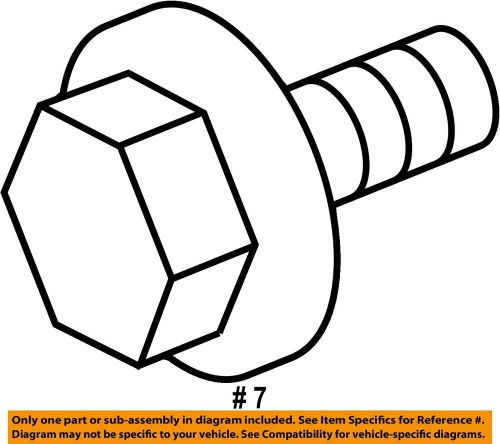 Nissan oem water pump-water inlet bolt 081568251f