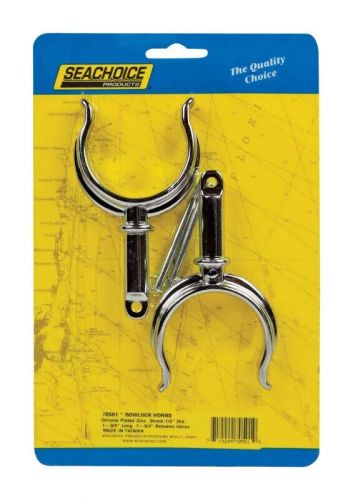 Oar locks  rowlock horns chrome plated 70501 marine boat rowing hardware boating