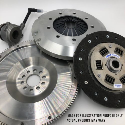 Helix 3 piece performance organic clutch kit with flywheel mini cooper s r53 1.6