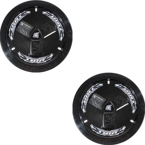 Dirt defender 15 x 8 vented wheel covers mud covers black 2 pack