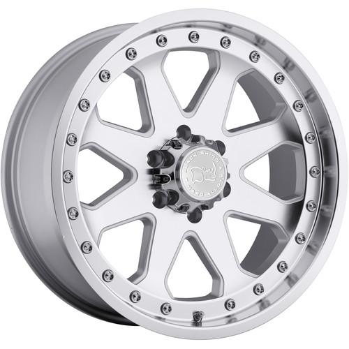 18x9 silver black rhino imperial wheels 5x4.5 -12 lifted jeep wrangler liberty