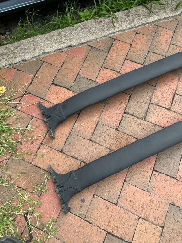 2008-2012 hyundai santa fe oem roof rack cross bar pair set