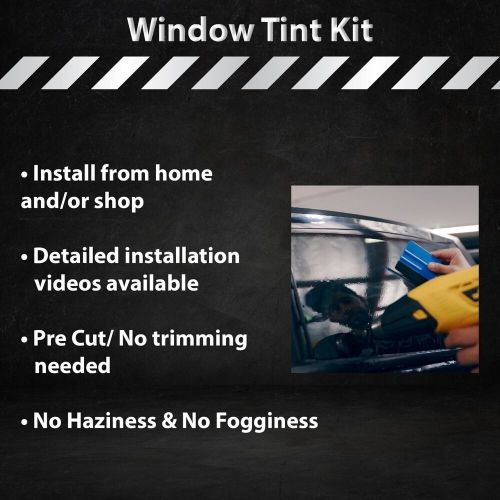 Precut rear windshield nano ceramic window tint fits ford transit high top 15-24