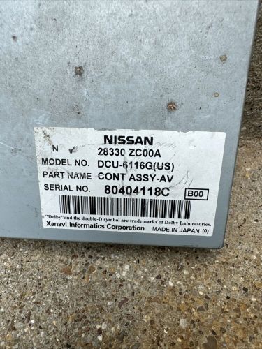 2004-2005 nissan armada titan qx56 gps display control module 28330-zc00a