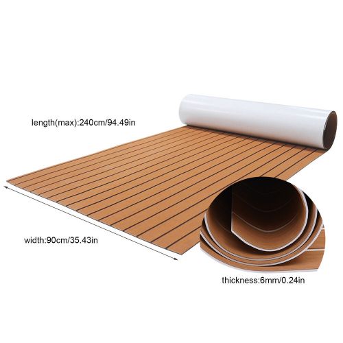 Eva foam teak sheet mat marine boat flooring yacht decking carpet self-adhesive