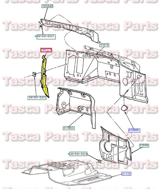 New oem rh front fender rear sound insulator f250 350 f450 f550 s duty excursion