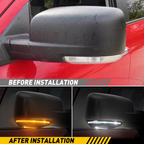 For 1500-3500 dodge ram switchback led side mirror turn signal light puddle lamp