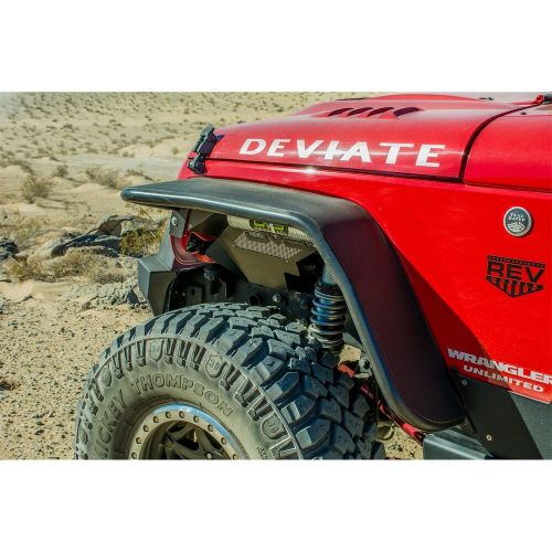 Dv8 offroad fendb-02 wide fender flares fits 07-18 wrangler (jk) wrangler (jl)