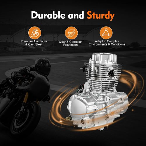 200cc 250cc 4-stroke cg250 dirt bike atv engine w/ manual 5-speed transmission