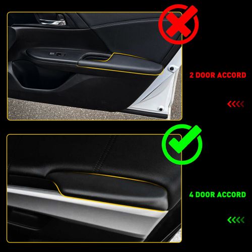 For honda accord front left right door panels armrest cover 83553-ta0-a31zc eaw