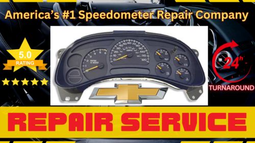 2005 chevrolet silverado instrument gauges cluster full repair service