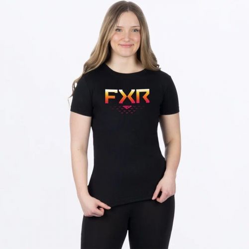 Fxr racing helium premium womens t-shirts xl black