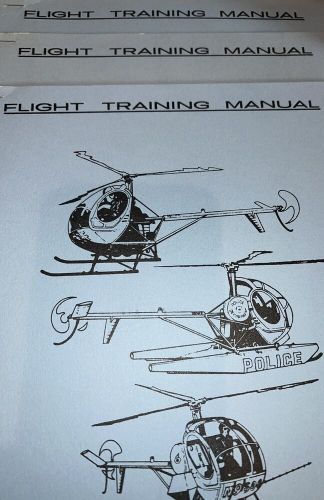 Hughes helicopter 300-c flight training manuals, 1979 (3) &amp; sales brochure