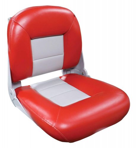 Tempress 61165 navistyle low-back boat seat - red/gray