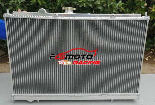 For mitsubishi lancer evo 1 2 3 1992-1996 92 93 96 2row aluminum radiator+fan mt